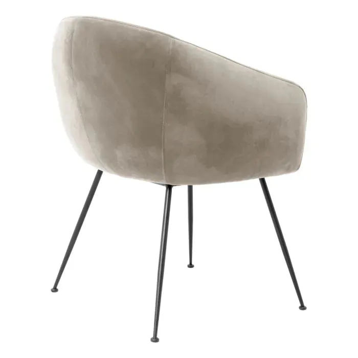 Dining Chair Elbury - Savona Greige Velvet