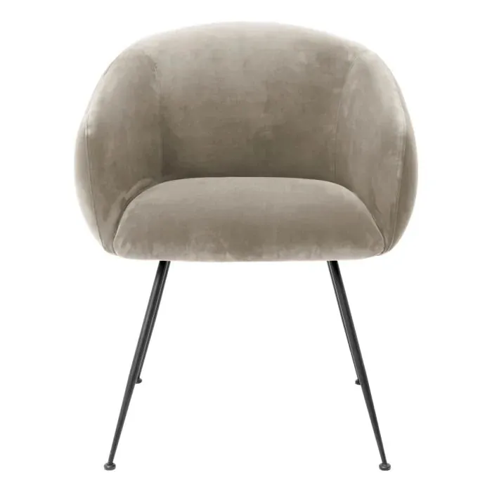 Dining Chair Elbury - Savona Greige Velvet