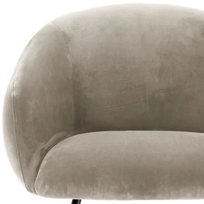Dining Chair Elbury - Savona Greige Velvet