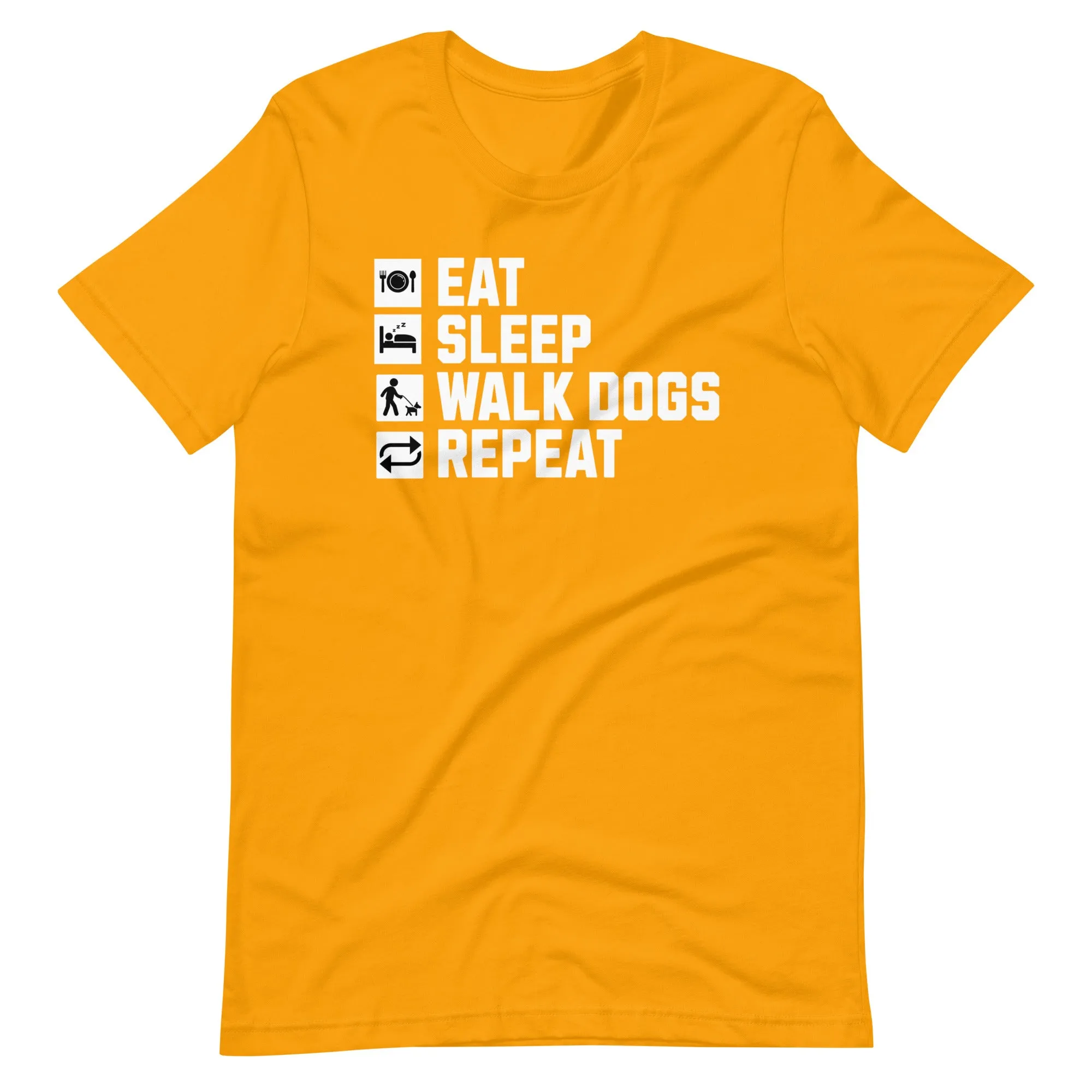 Dog Owner Gift-  Eat Sleep Dog Walk Repeat T-Shirt