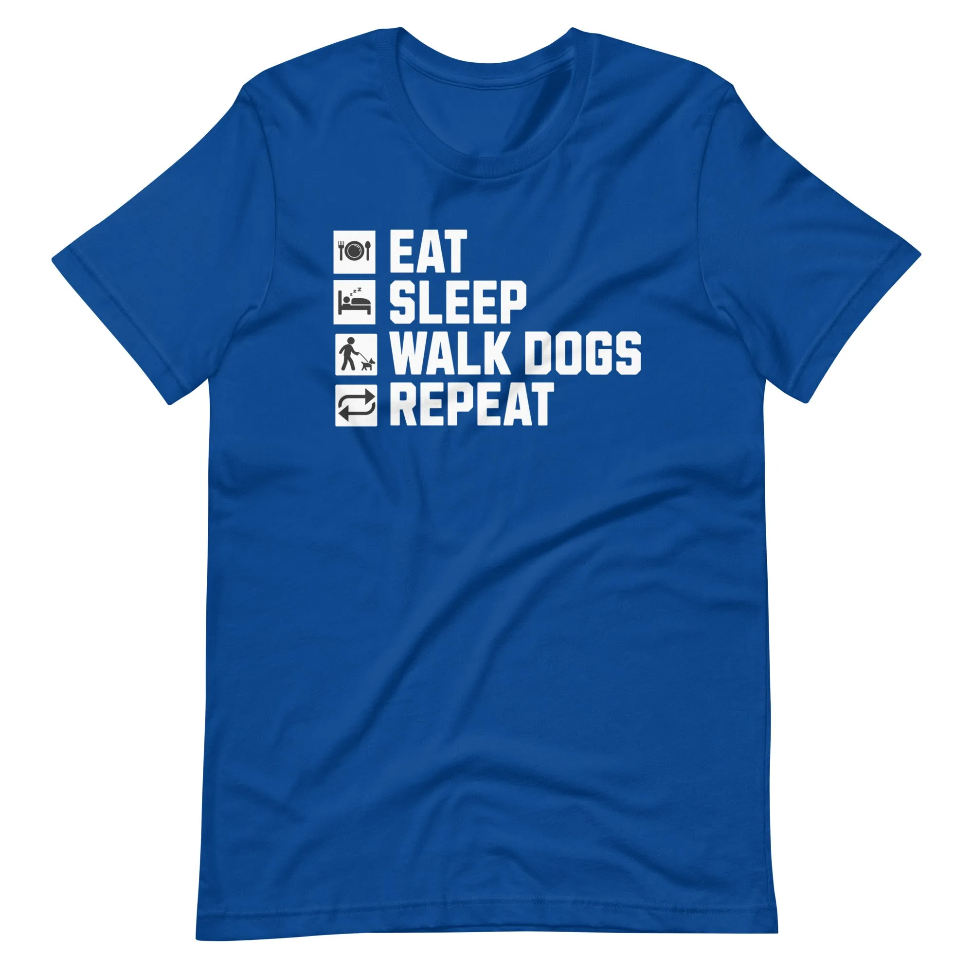 Dog Owner Gift-  Eat Sleep Dog Walk Repeat T-Shirt