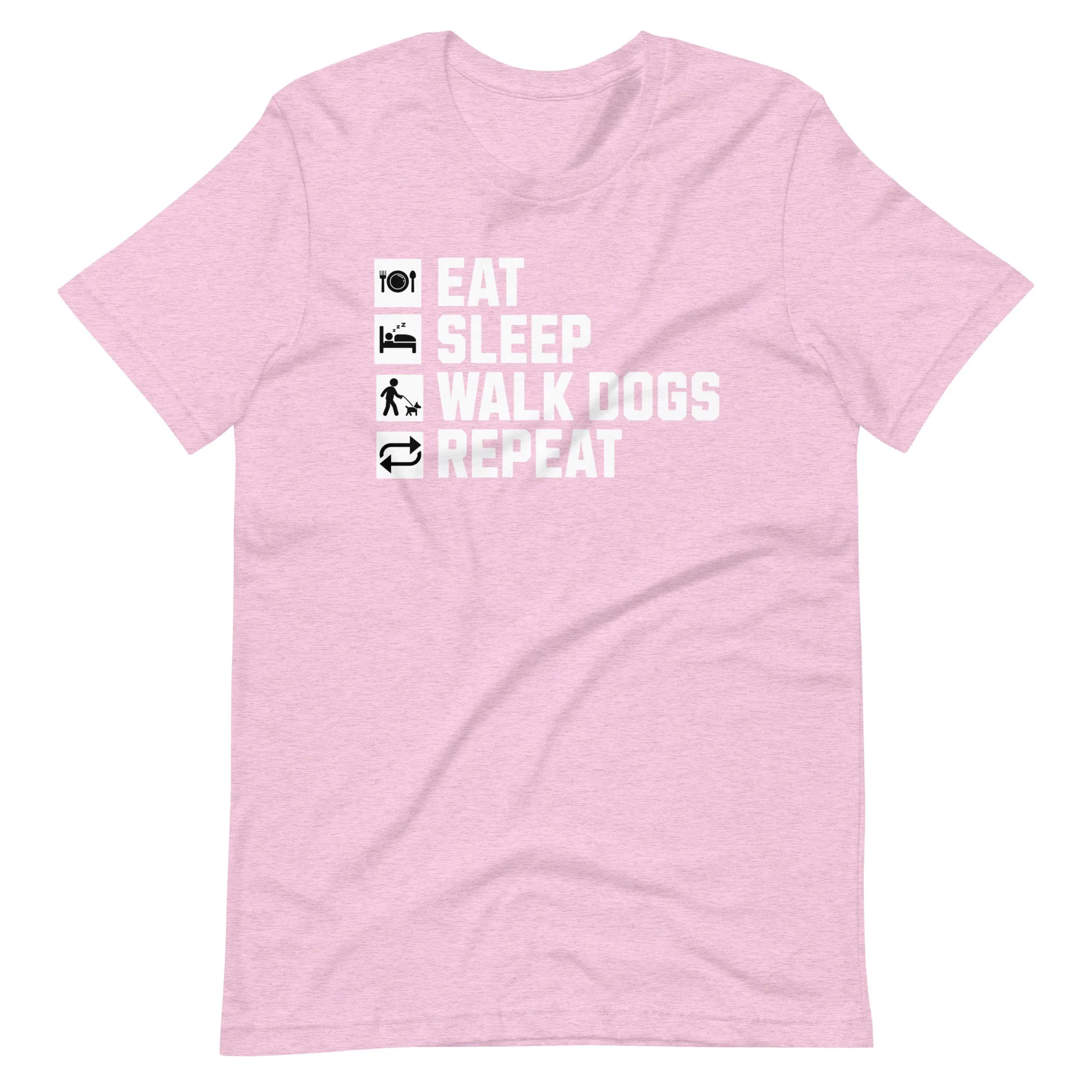 Dog Owner Gift-  Eat Sleep Dog Walk Repeat T-Shirt