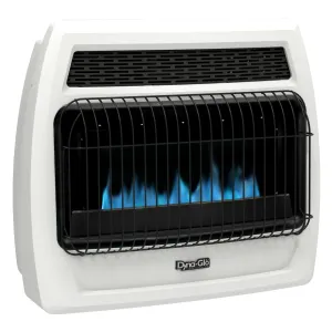 Dyna-Glo 30,000 BTU Liquid Propane Blue Flame Vent Free Thermostatic Wall Heater,White - new