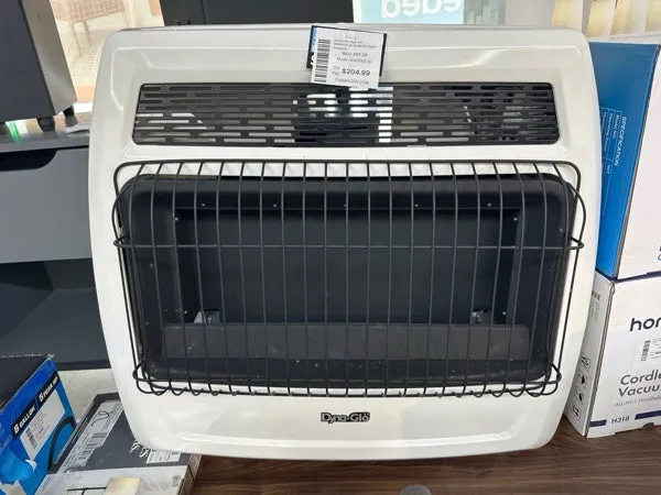 Dyna-Glo 30,000 BTU Liquid Propane Blue Flame Vent Free Thermostatic Wall Heater,White - new