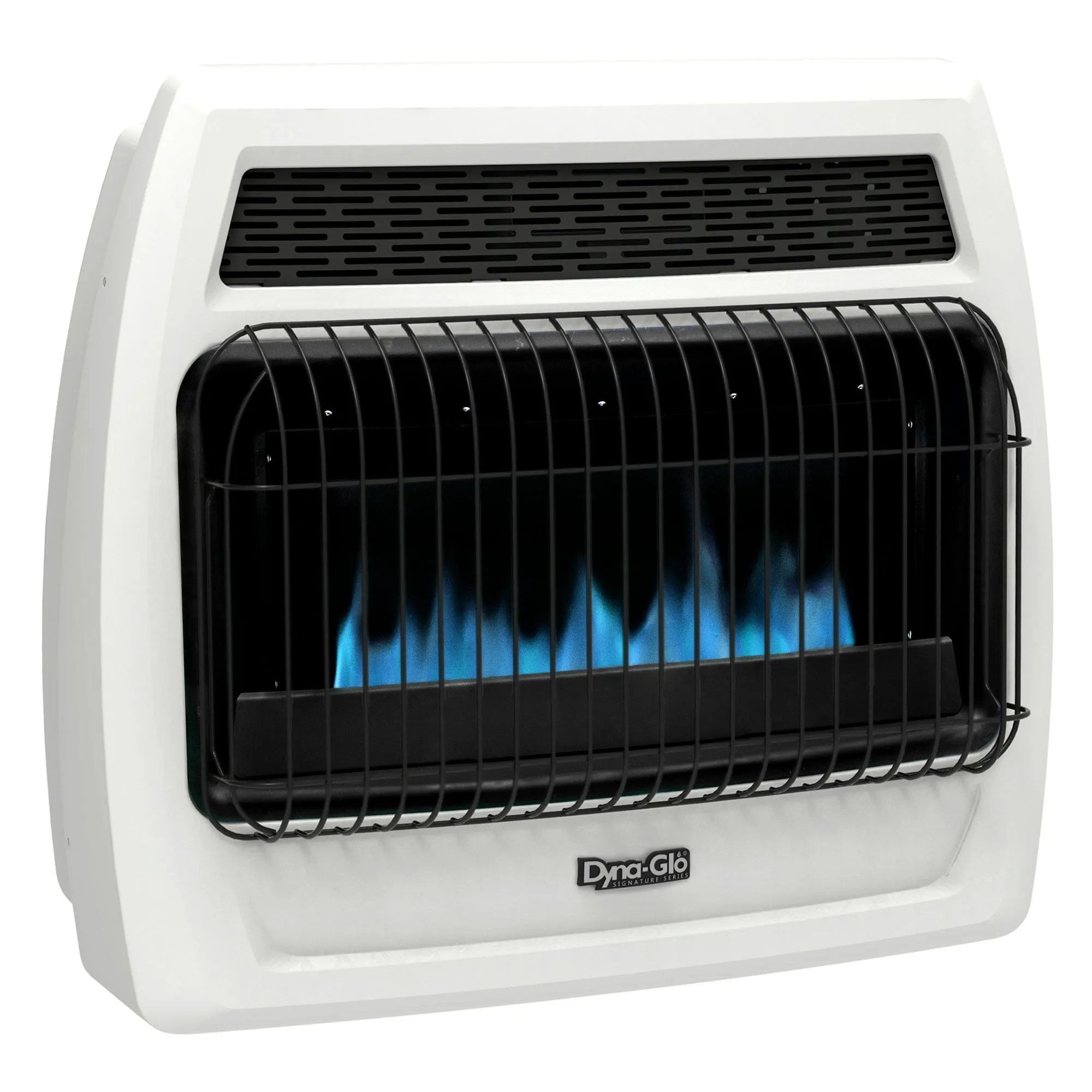 Dyna-Glo 30,000 BTU Liquid Propane Blue Flame Vent Free Thermostatic Wall Heater,White - new