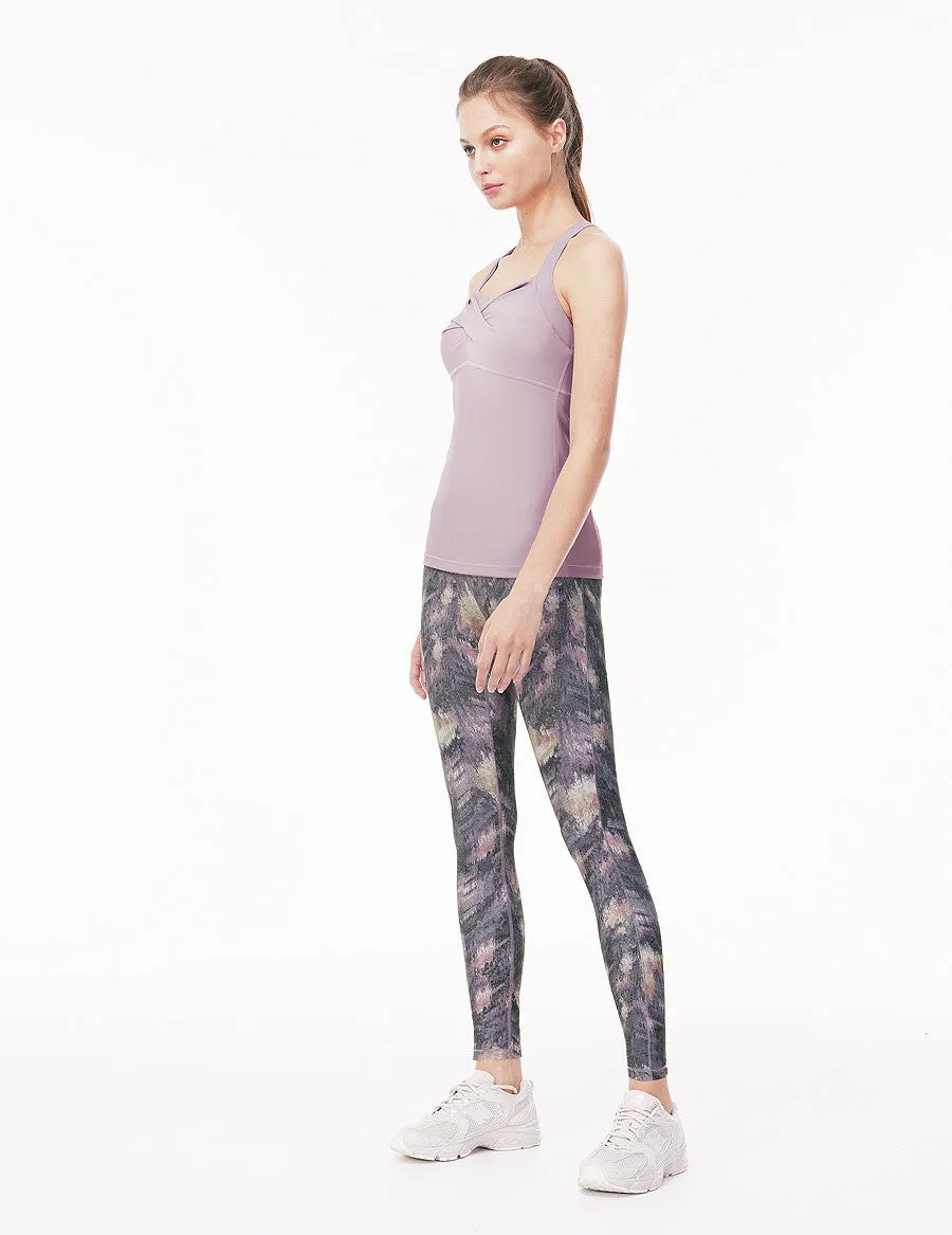 easyoga LA-VEDA U-Shirred Tank13 - P18 Foggy Purple