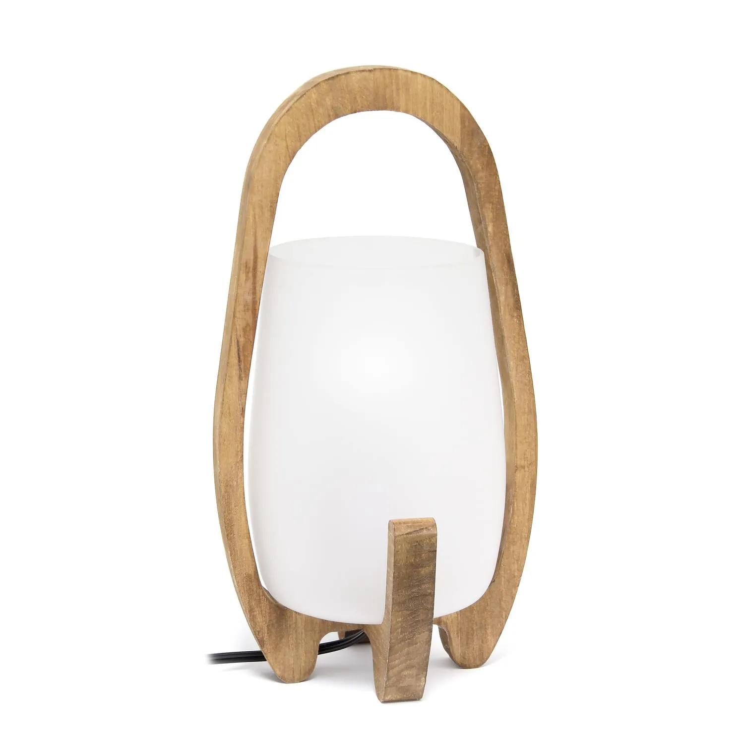 Elegant Designs LT1096-NAT 15" Contemporary Wood Frame & Handle