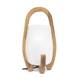 Elegant Designs LT1096-NAT 15" Contemporary Wood Frame & Handle
