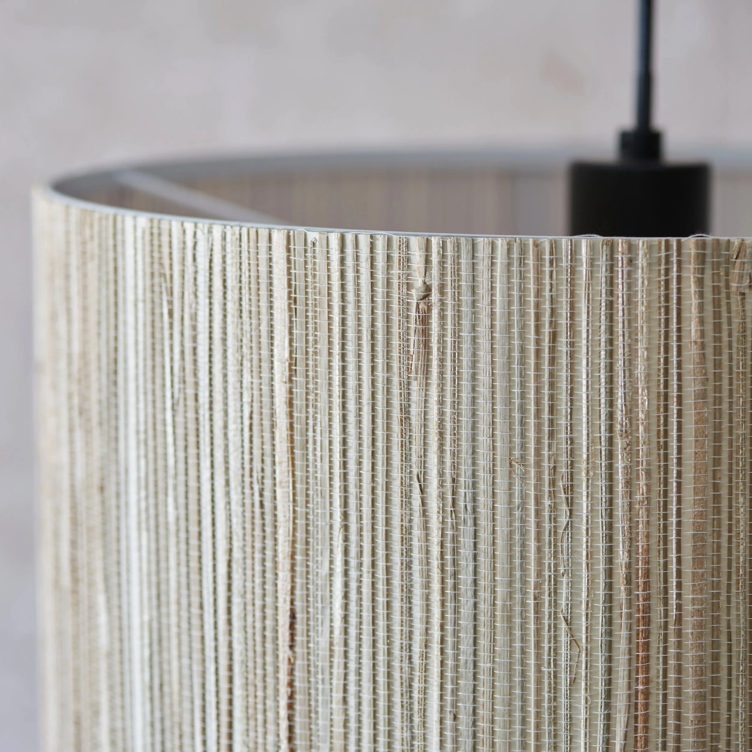 Endon 101691 Longshore 1lt Pendant Natural seagrass & matt black 10W LED E27 (Required)