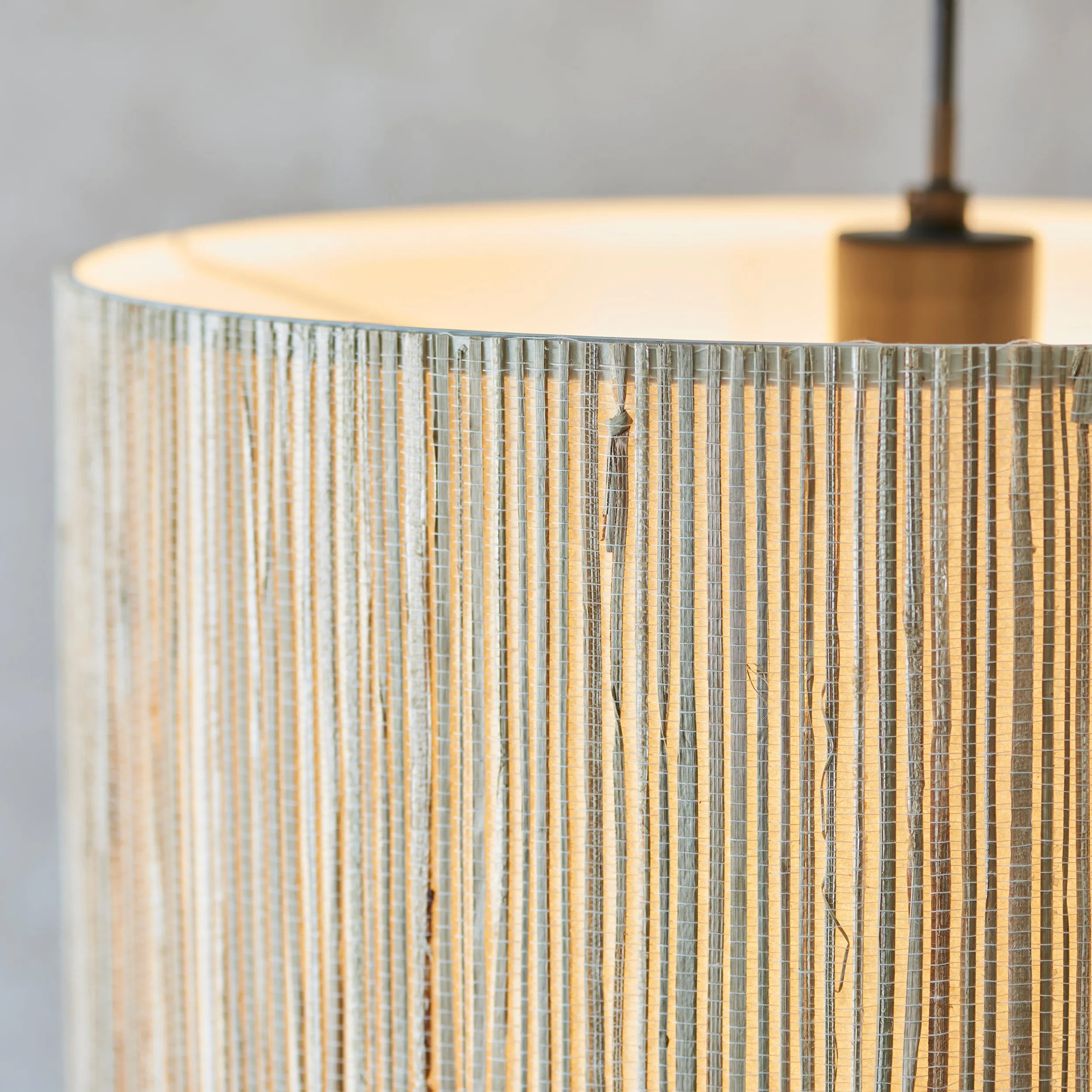 Endon 101691 Longshore 1lt Pendant Natural seagrass & matt black 10W LED E27 (Required)