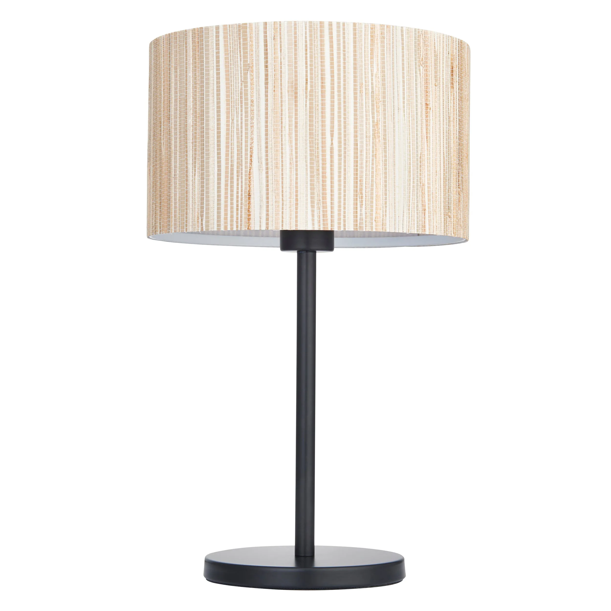 Endon 101693 Longshore 1lt Table Natural seagrass & matt black 10W LED E27 (Required)