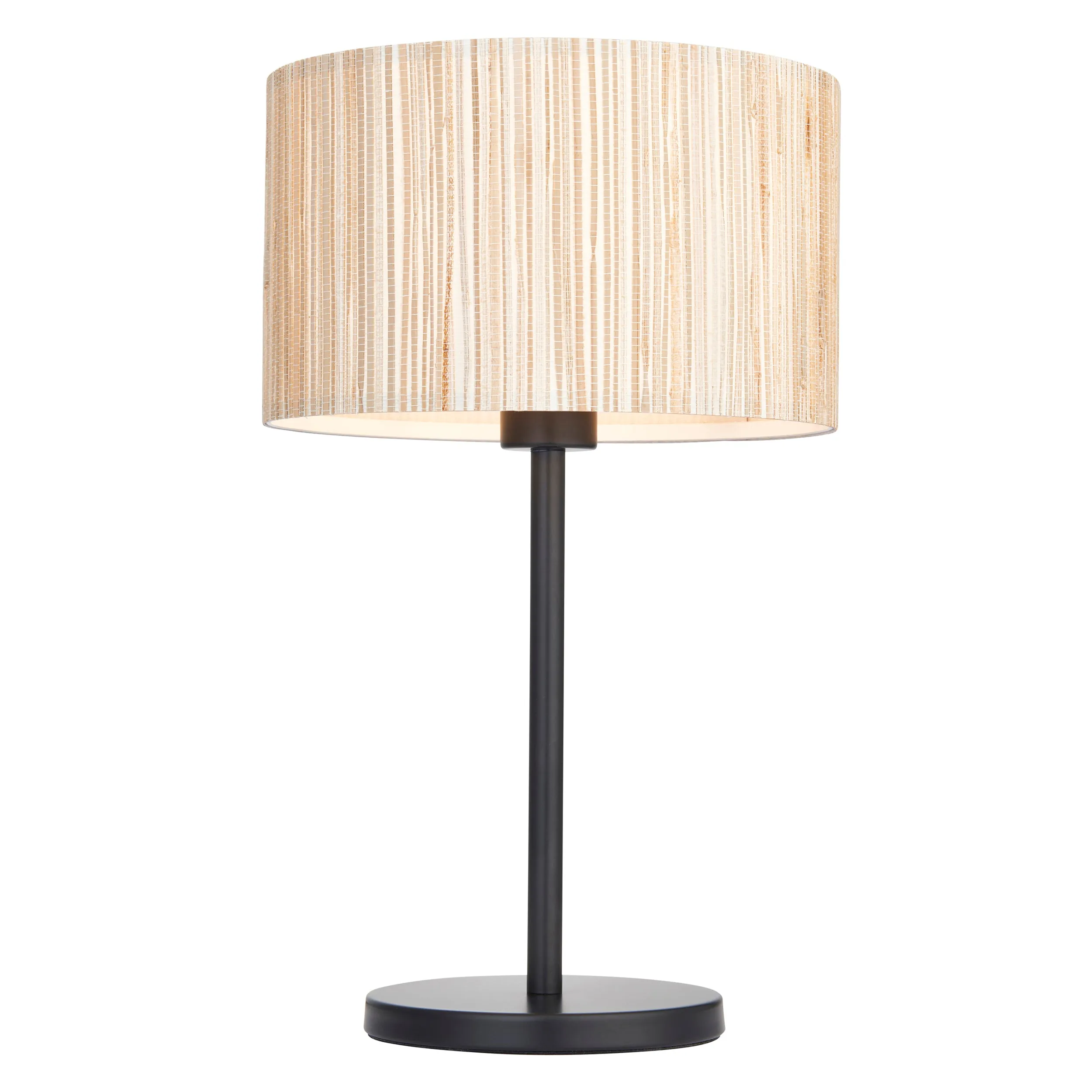 Endon 101693 Longshore 1lt Table Natural seagrass & matt black 10W LED E27 (Required)