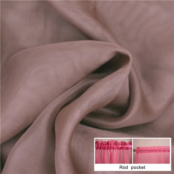 Fashion Tulle Window Screening Blinds Sheer Voile Curtain for Cafe Kitchen Living Room Balcony Decor