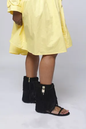 Fringe Flat Sandals