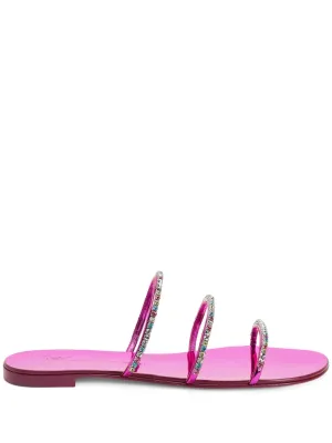 Giuseppe Zanotti Dark Colorful rhinestone-embellished sandals