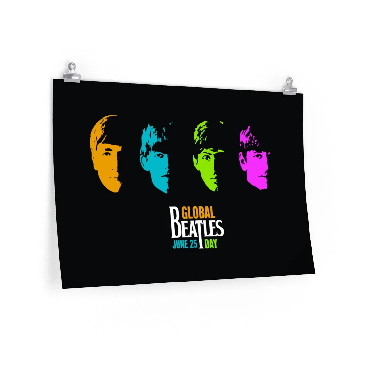 GLOBAL BEATLES DAY <br>premium matte <br>vertical poster