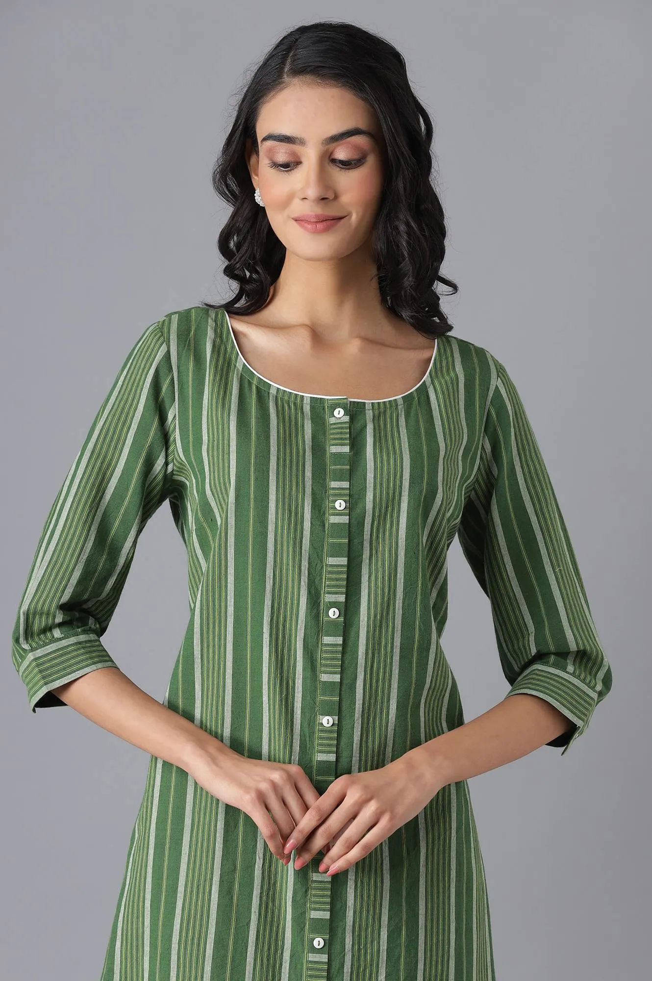 Green Casual kurta