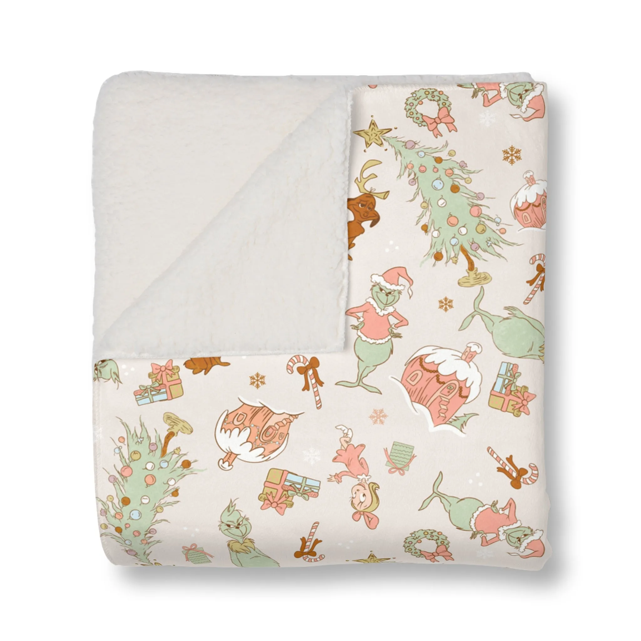 Grinchmas Sherpa Blanket