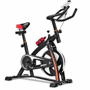 Gymax Exercise Bicycle Indoor Bike Cycling Cardio Adjustable Gym Workout Fitness Home.