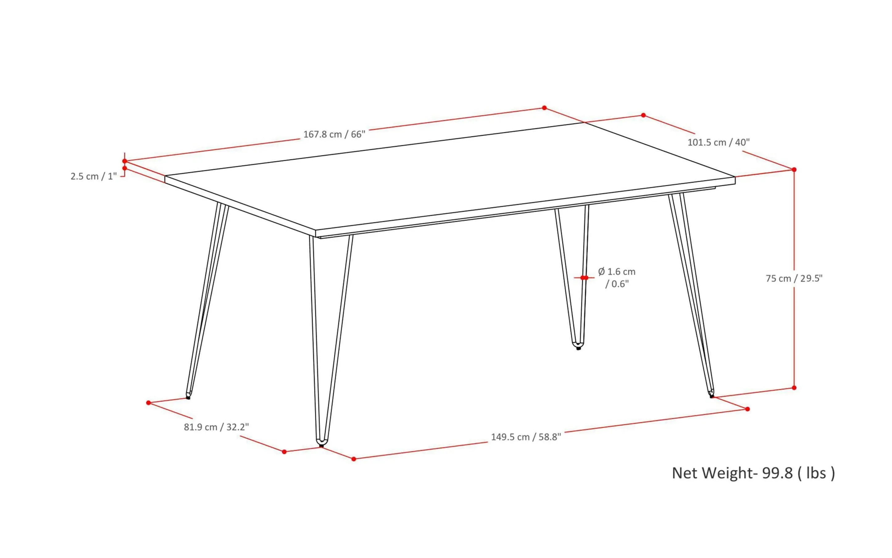 Hayley / Hunter 7 Pc Dining Set