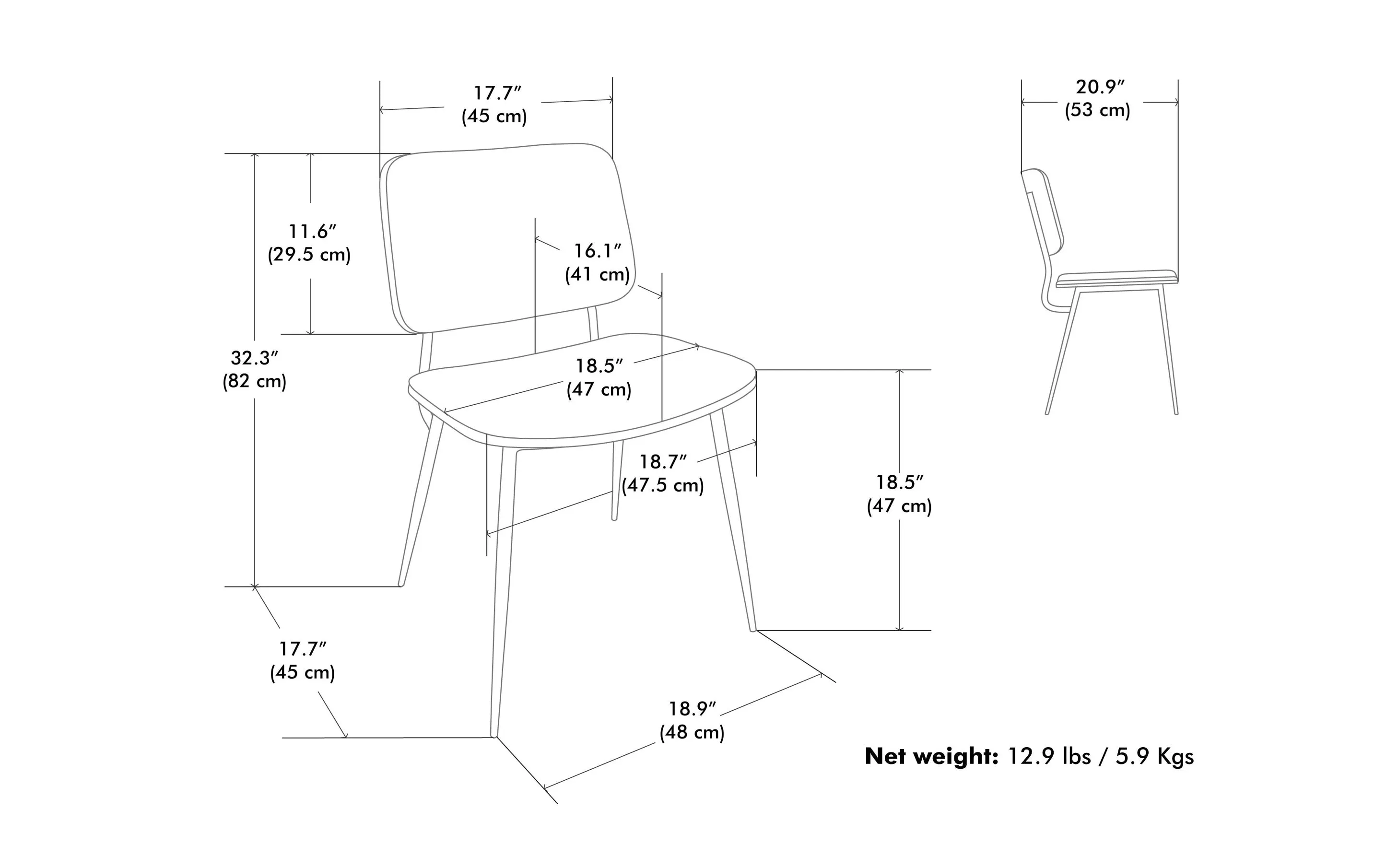 Hayley / Hunter 7 Pc Dining Set