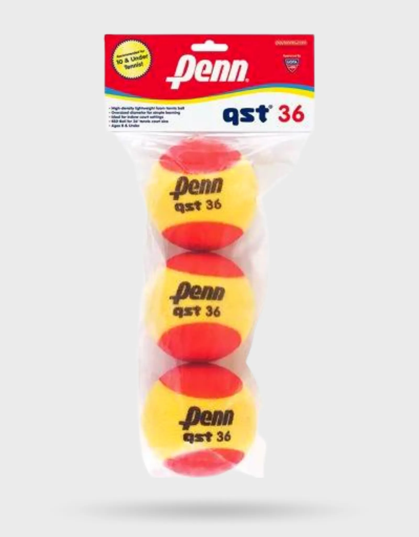 HEAD PENN QST 36 FOAM BALL 3-pack