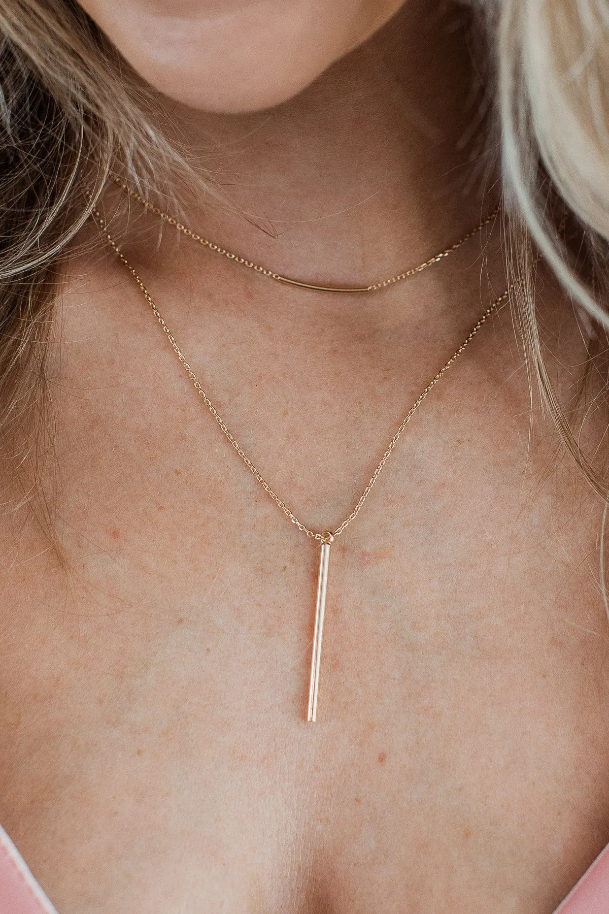 Heart And Soul 2-Tier Necklace- Gold