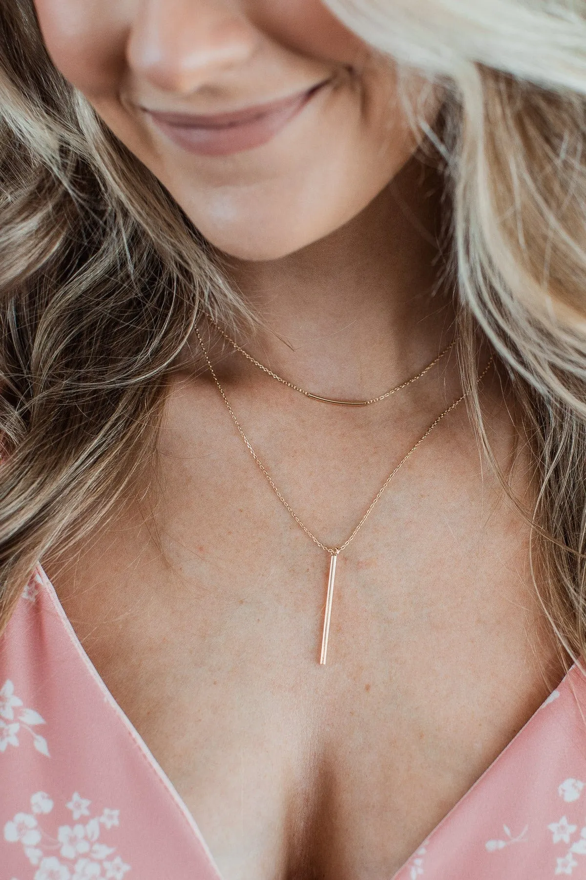 Heart And Soul 2-Tier Necklace- Gold