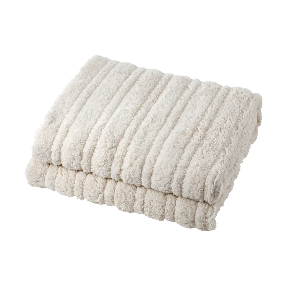 Heated Throw Rug Blanket Washable Sherpa Flannel