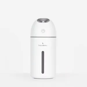 Hey Dewy Wireless, Rechargeable, Self-Care, Skin-Nourishing, Hydrating, Portable Cool Mist Humidifier (Pearl)
