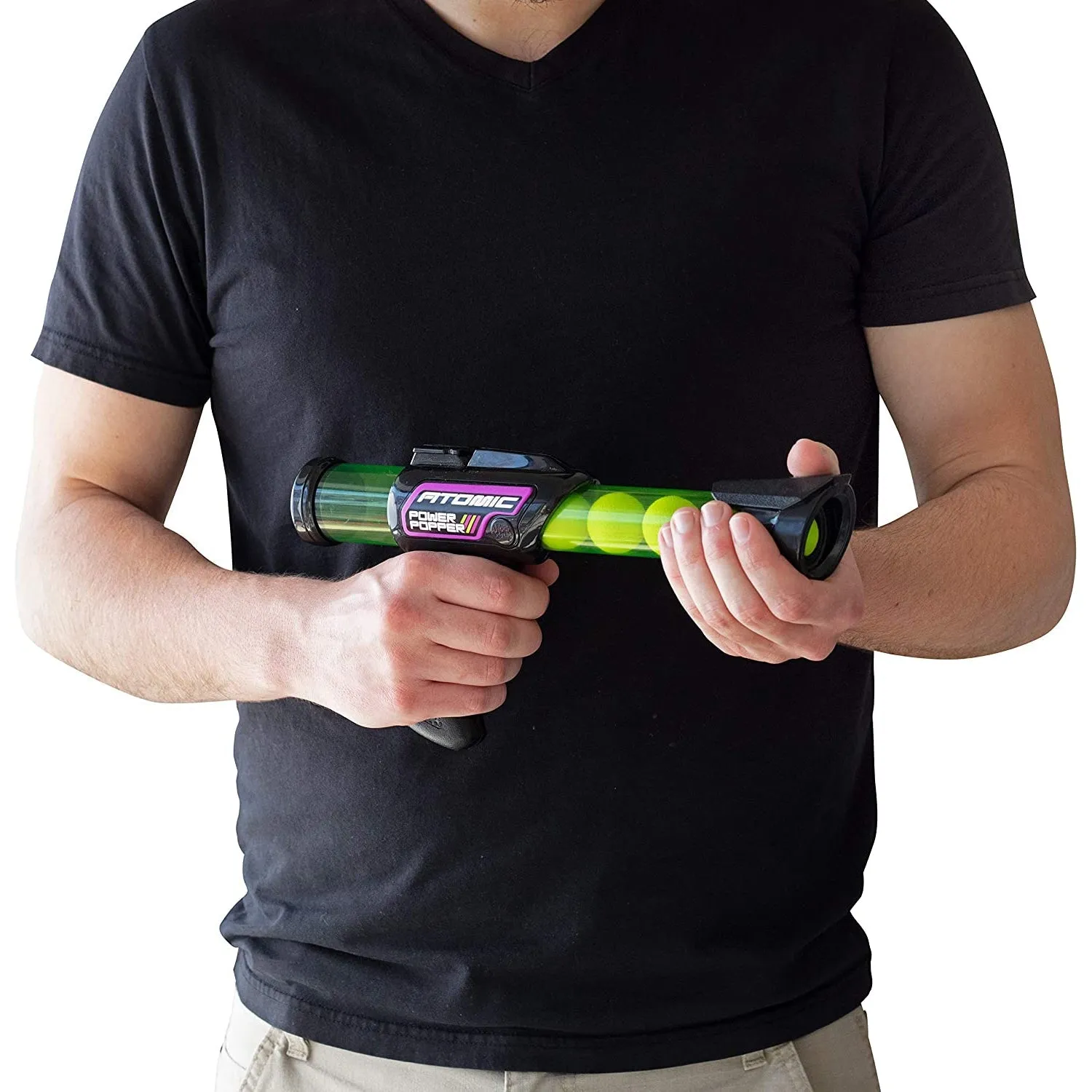 Hog Wild Atomic Power Popper 6X - Rapid Fire Foam Ball Blaster