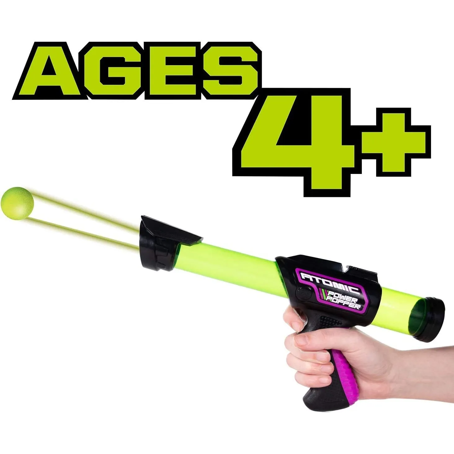 Hog Wild Atomic Power Popper 6X - Rapid Fire Foam Ball Blaster
