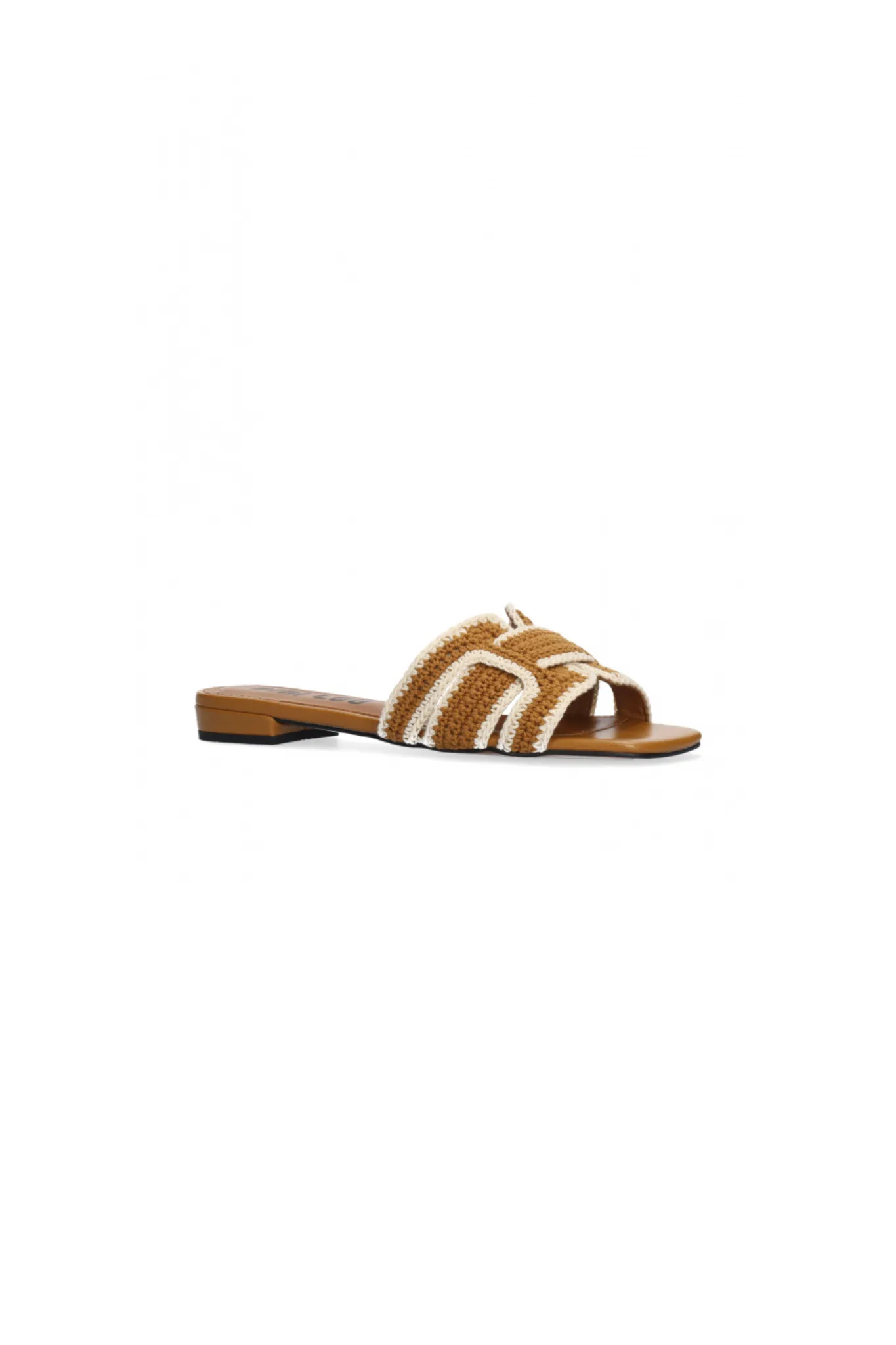 HOLLY FLAT SANDALS - TAN