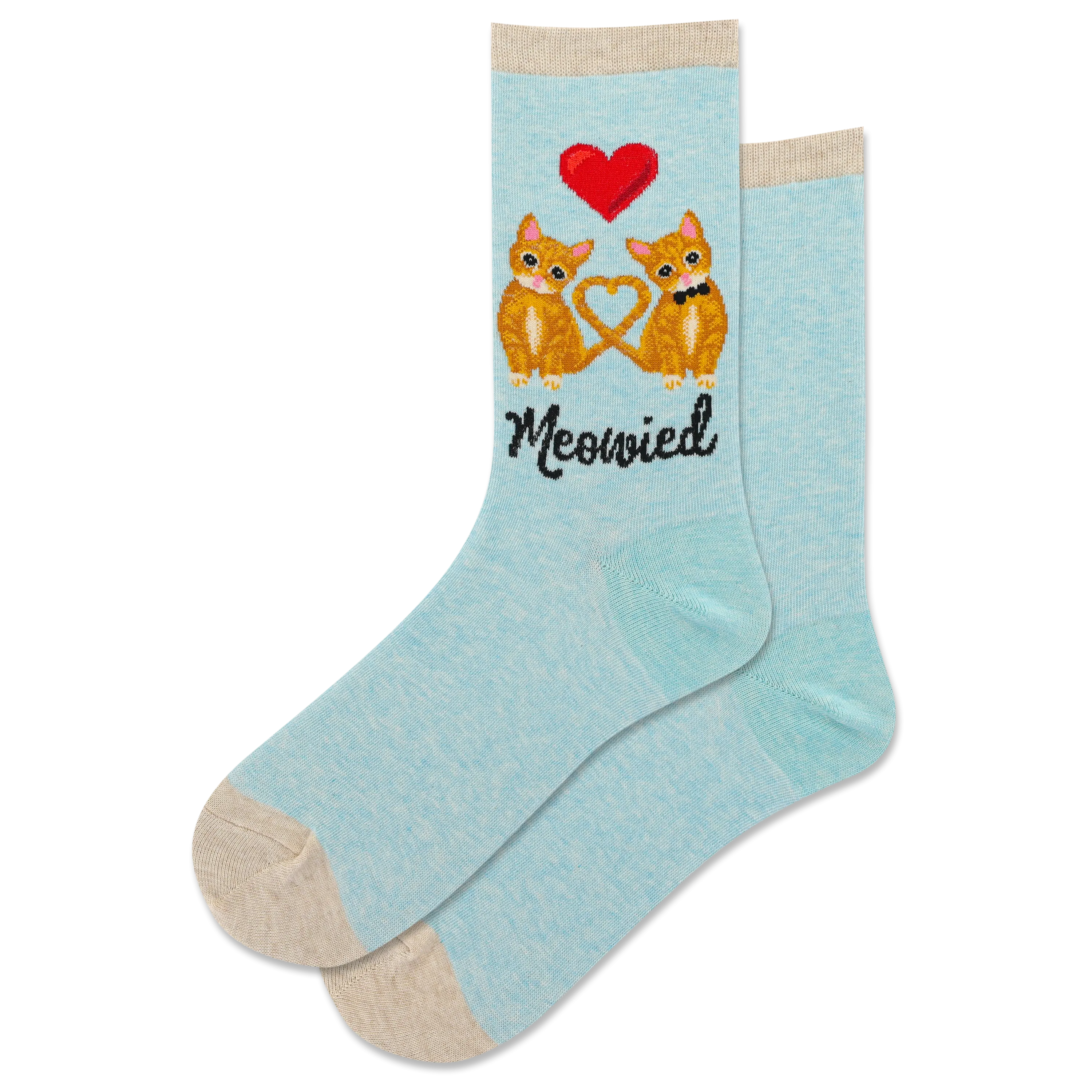 HOTSOX Women's Meowied Crew Sock
