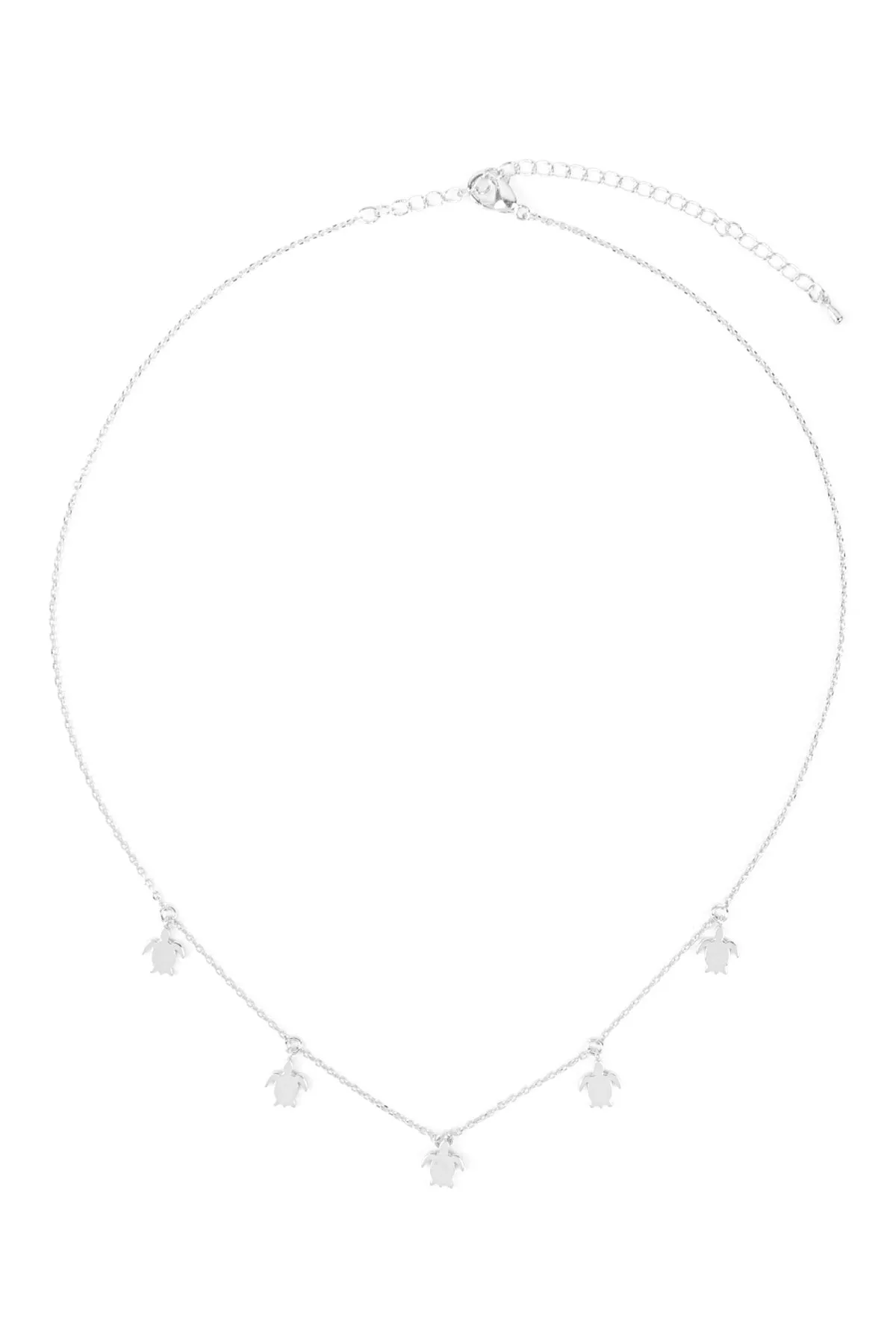 INB318 - TURTLE DAINTY STATIONARY CHARM NECKLACE