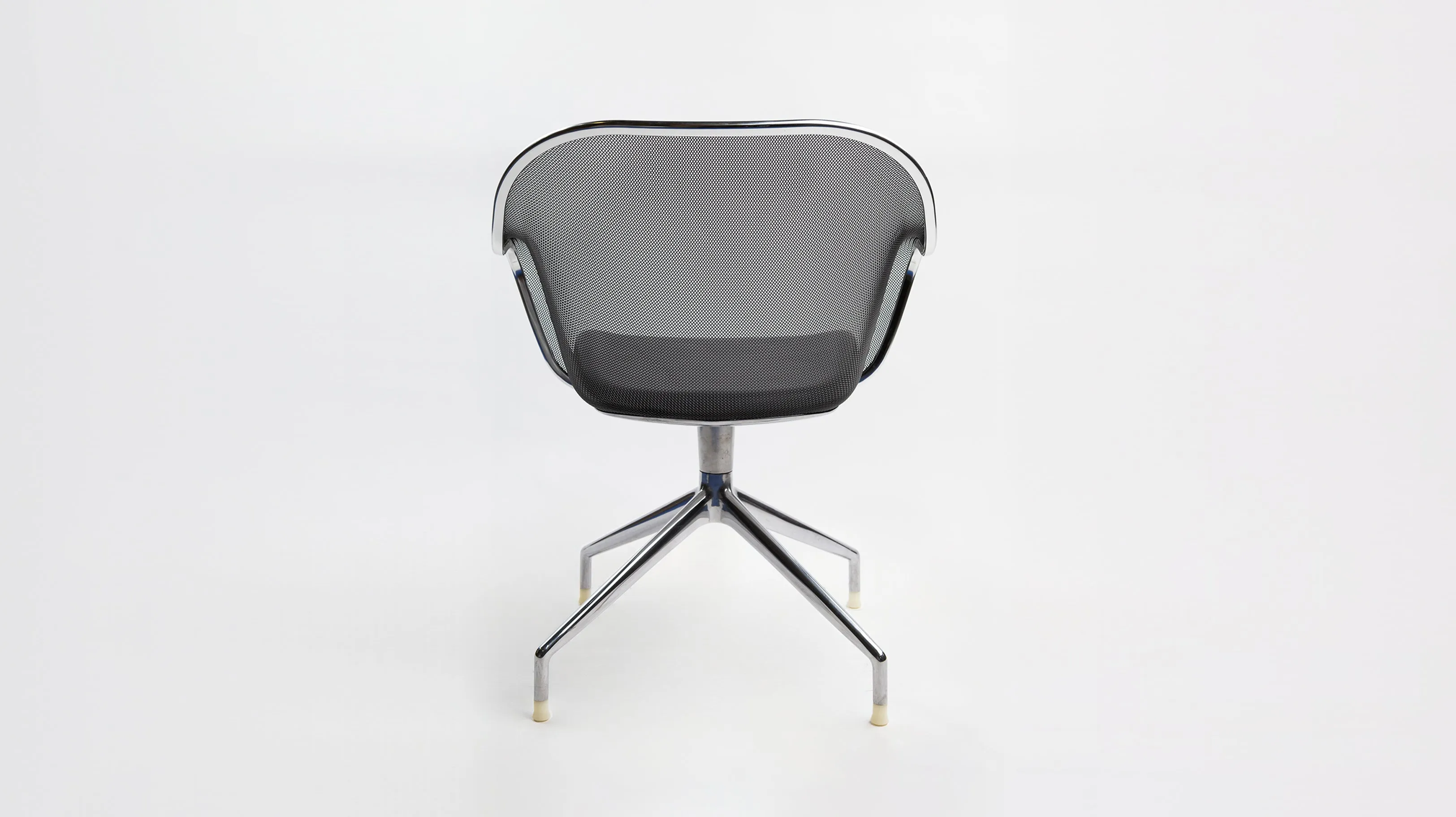 Iuta Revolving Armchair Grey Gamma Black