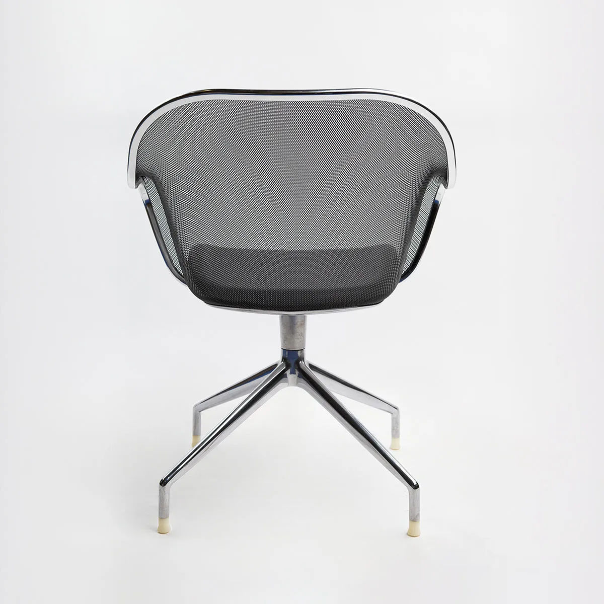 Iuta Revolving Armchair Grey Gamma Black