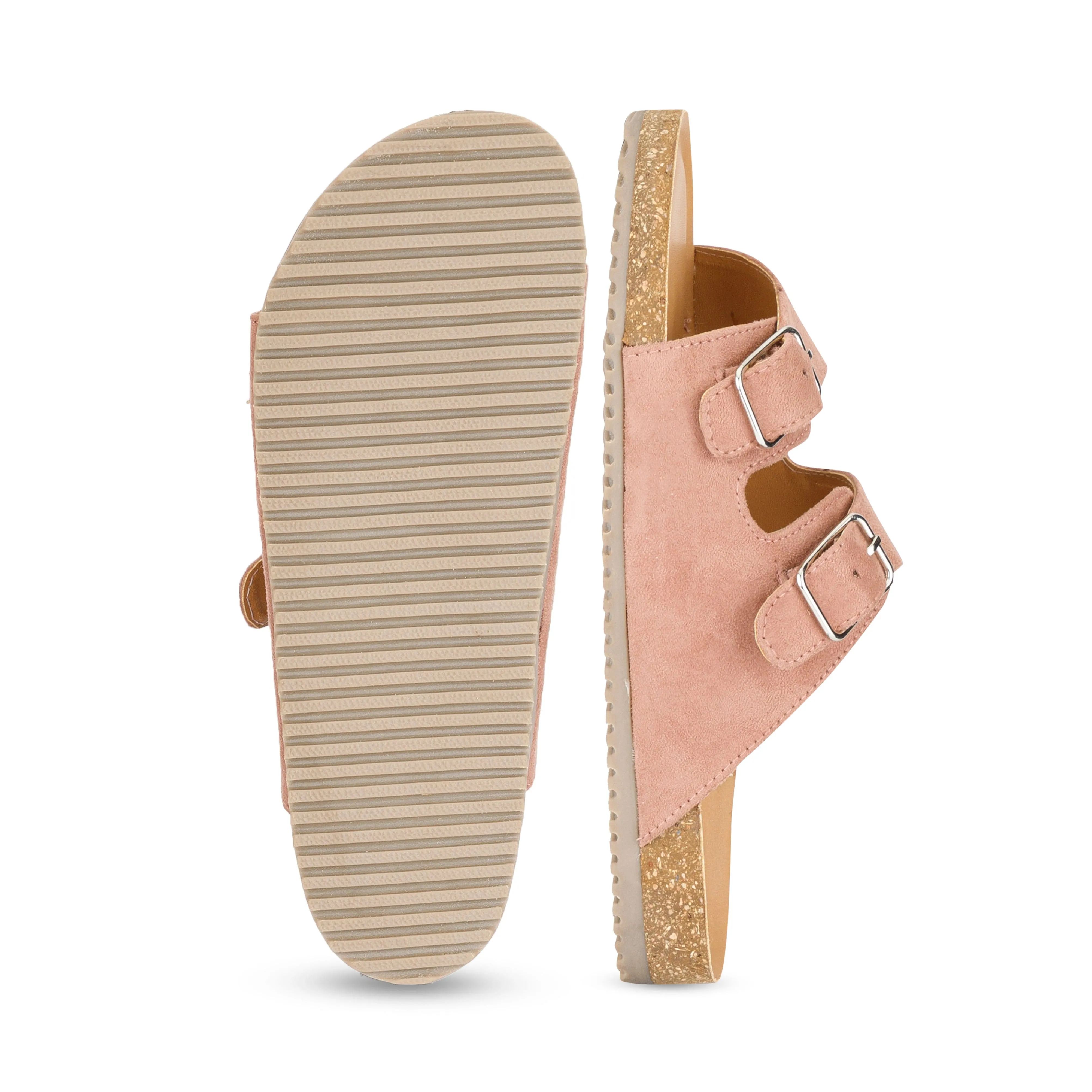 Jorain Nude Suede Comfort Slipons
