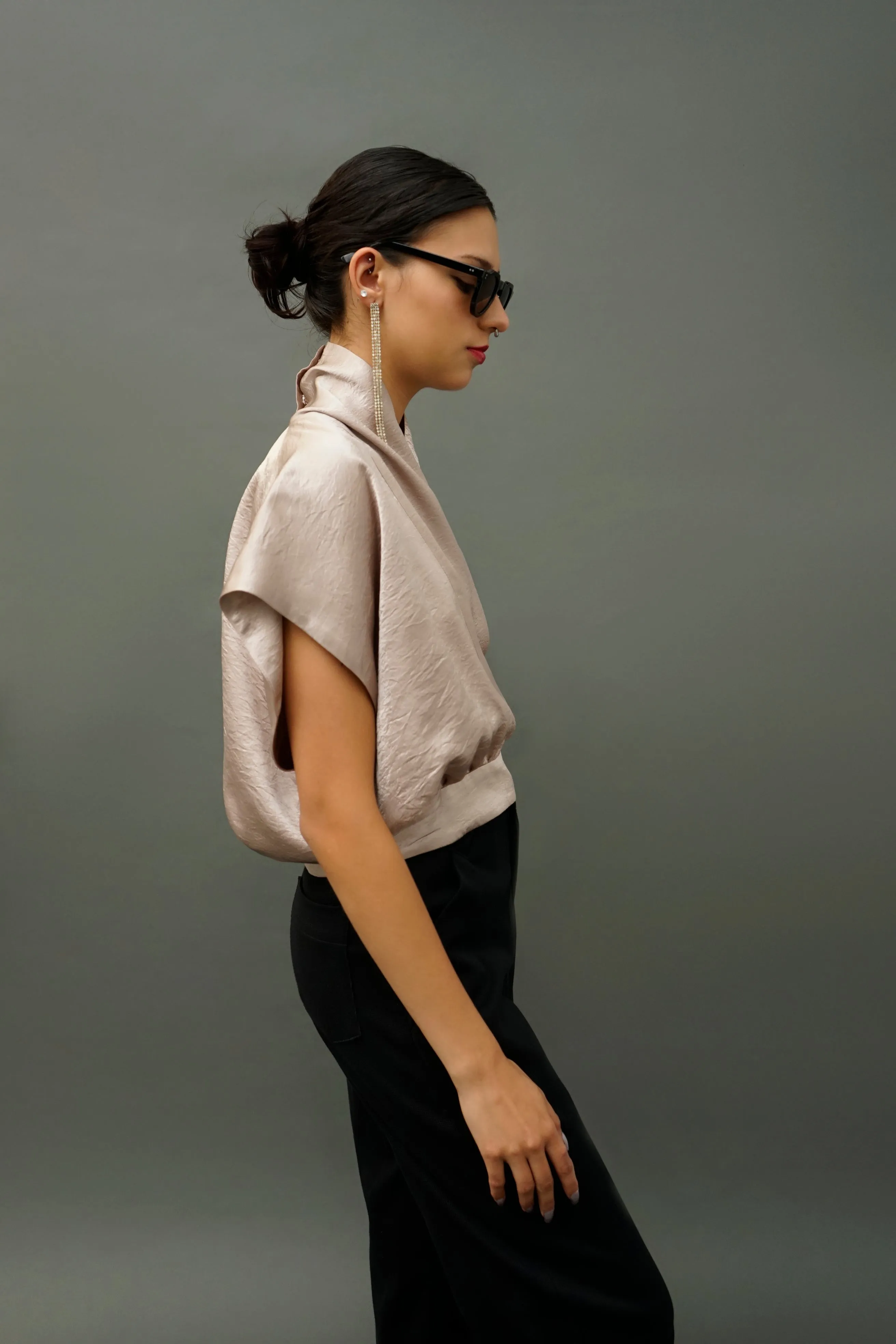 Jules Lavender Short Kimono Style Top