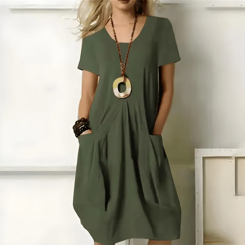KRESZENTIA AND BREATHABLE MIDI DRESS
