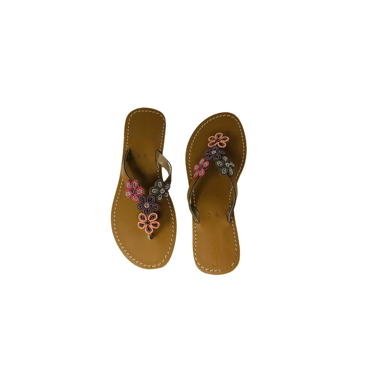 Laidback London Robyn Flat Leather Sandal