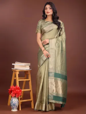 Light Green Organza Saree