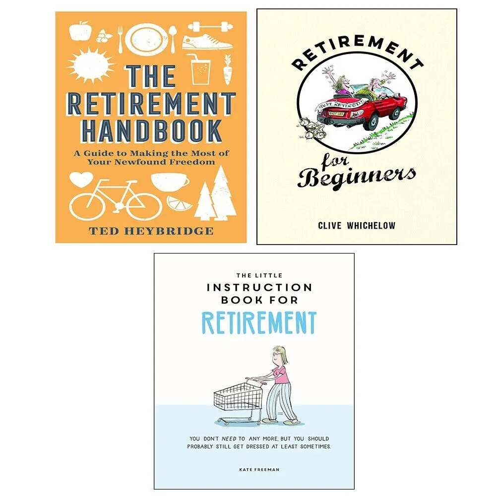 Little Instruction Book for Retirement Handbook,Retirement Beginners 3 Books Set