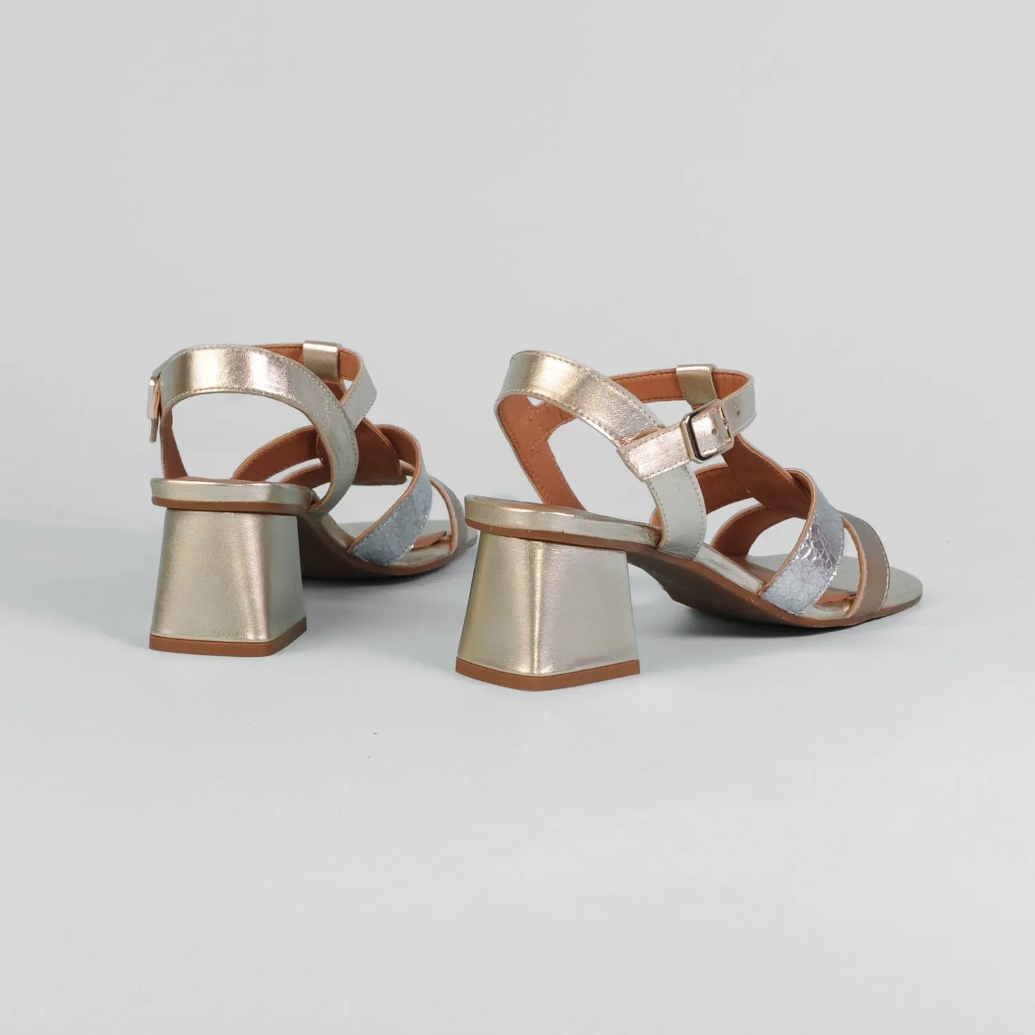 Lodi - MIL5214 Gold Multi Sandal