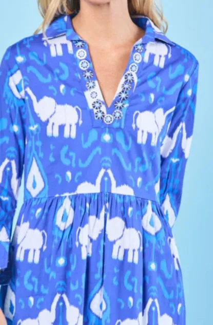 Lucy Dress in Indigo Trunk Show
