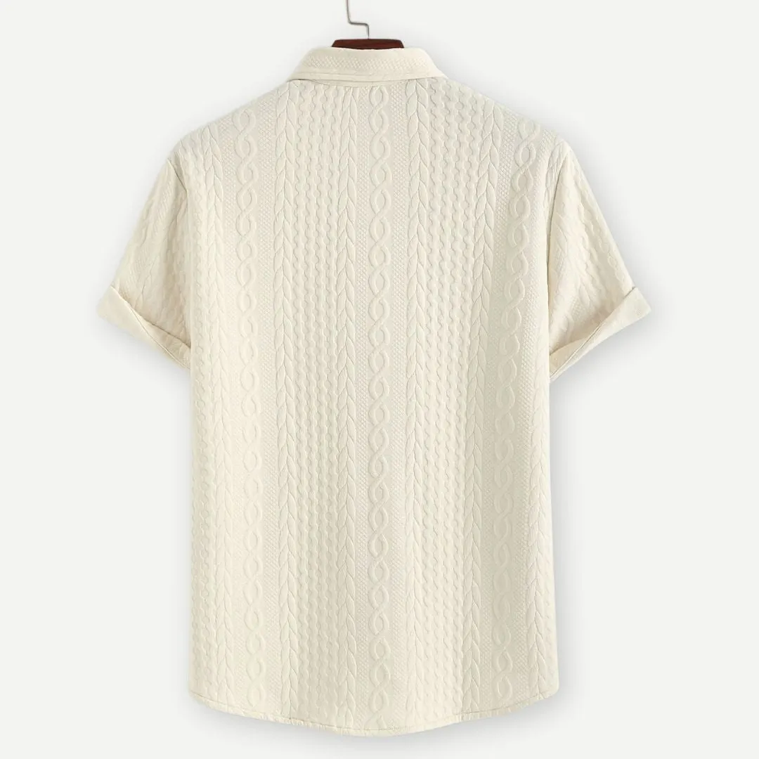 Lux Knitted Ivory Shirt