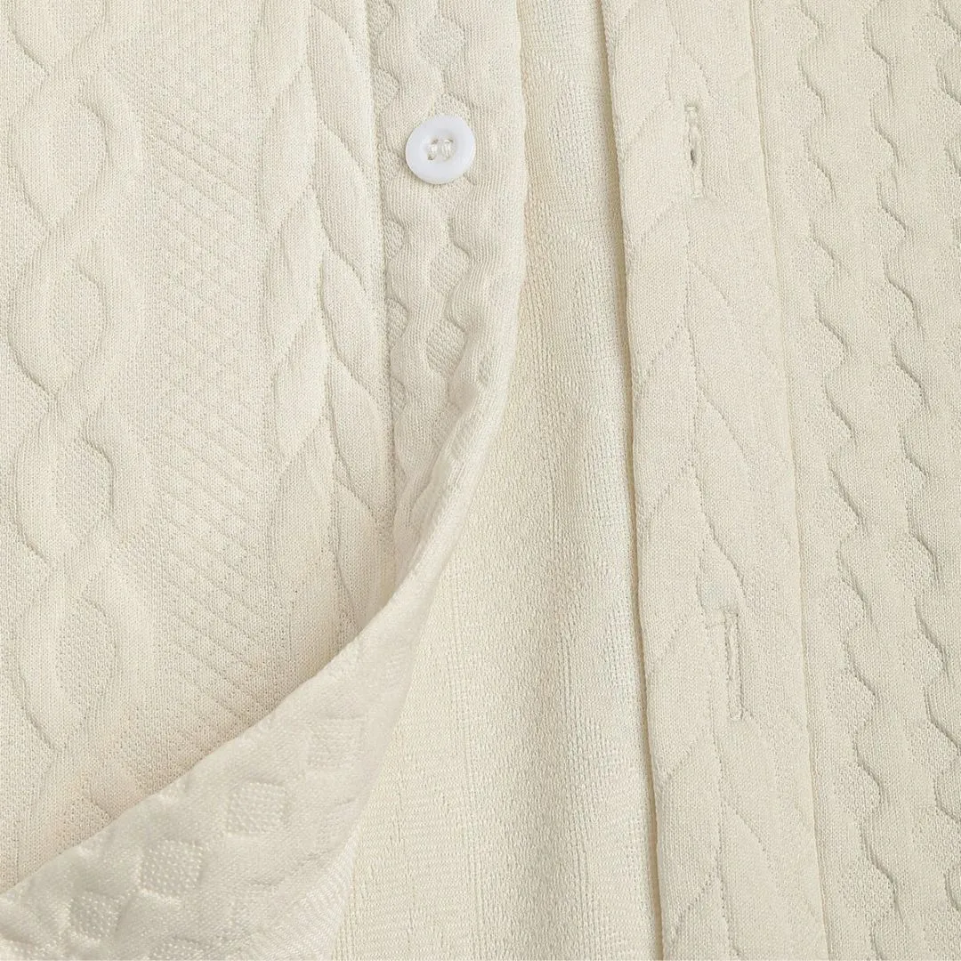 Lux Knitted Ivory Shirt