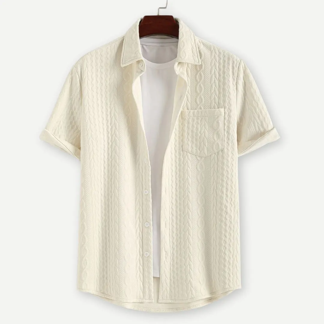 Lux Knitted Ivory Shirt