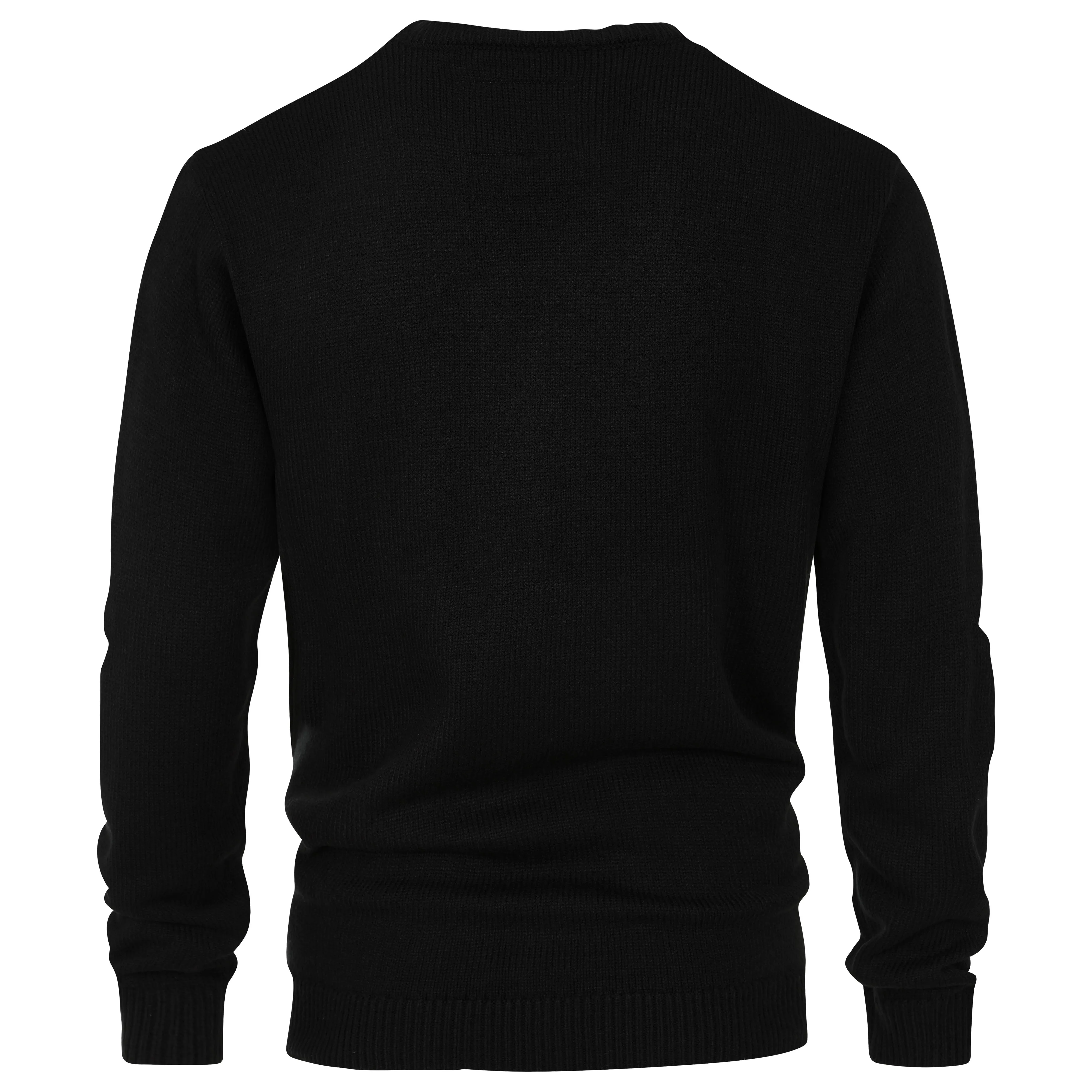 Men's Premium Knitted Crew Neck Jumper - Charcoal