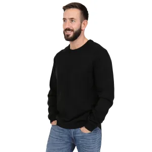 Men's Premium Knitted Crew Neck Jumper - Charcoal